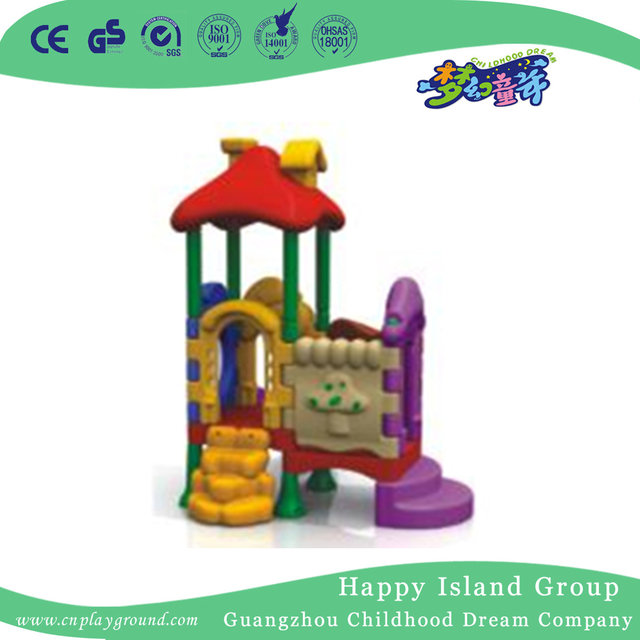 Indoor Cute Kids Plastic Small Slide Spielplatz (WZY-473-34)
