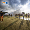 Carpa deportiva de tela de estructura curva grande para cancha de fútbol