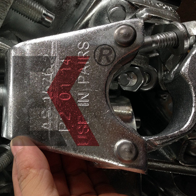 掉落锻固定的脚手架夹具夹具耦合器