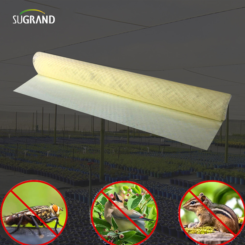 Red de prueba de insectos de malla anti insectos de plástico HDPE para agricultura
