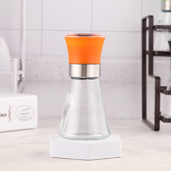 56ml Spice Grinder Bottle Glass Jar Salt Mill Manual Salt 