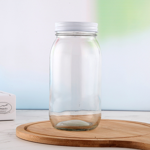 Glass-Jar-Manson-Jar-with-Metal-Lids-Empty-Glass-Bottle