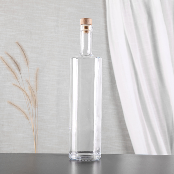 Clear Finish Liqueur Glass Bottle With Special Design