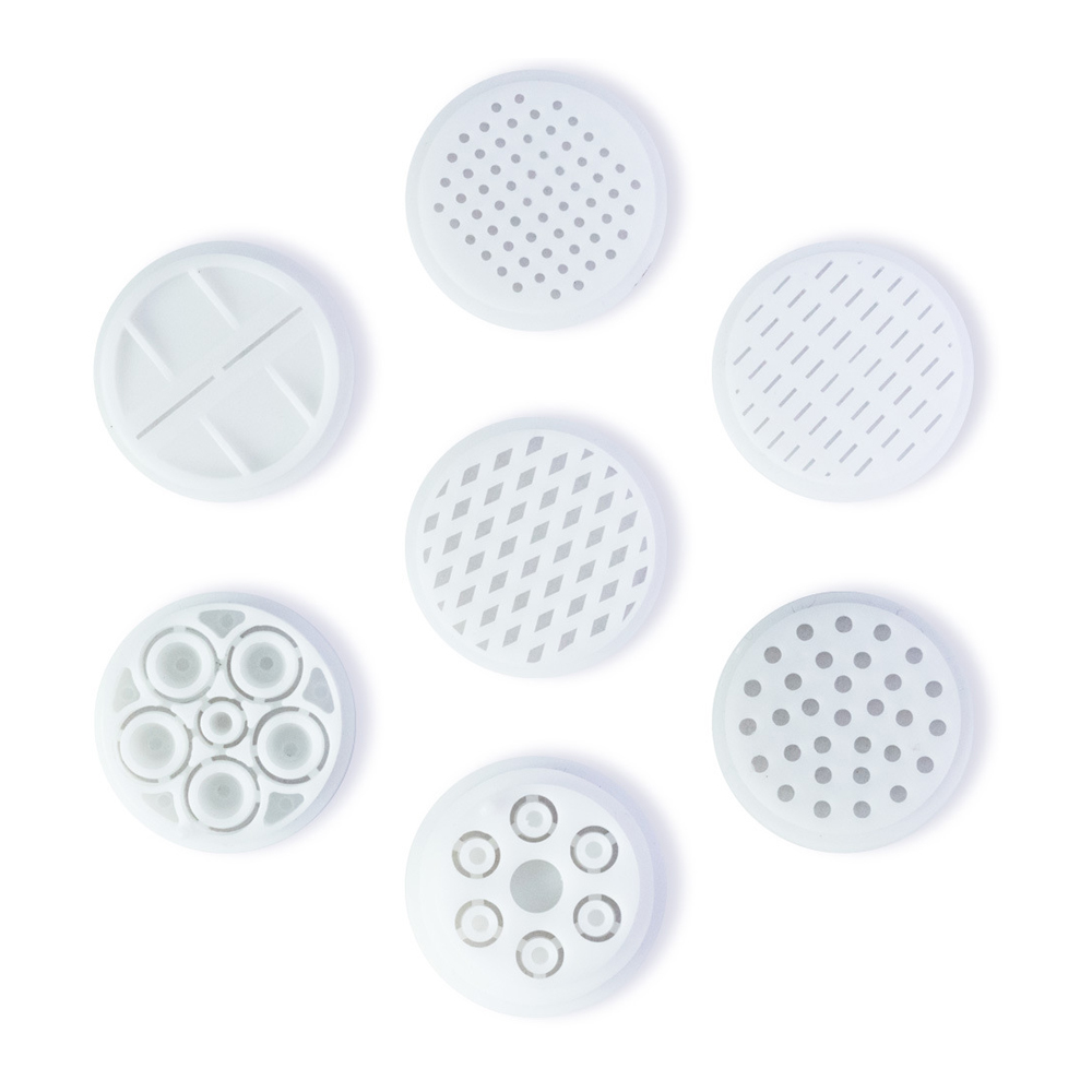 Plastic Manual Small Noodles Press Machine Pasta Maker with 7 Noodle Mould