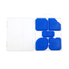 5PCS Blue Silicone Sealant Spatula Grout Joint Smoother Scraper Set with Plastic Box