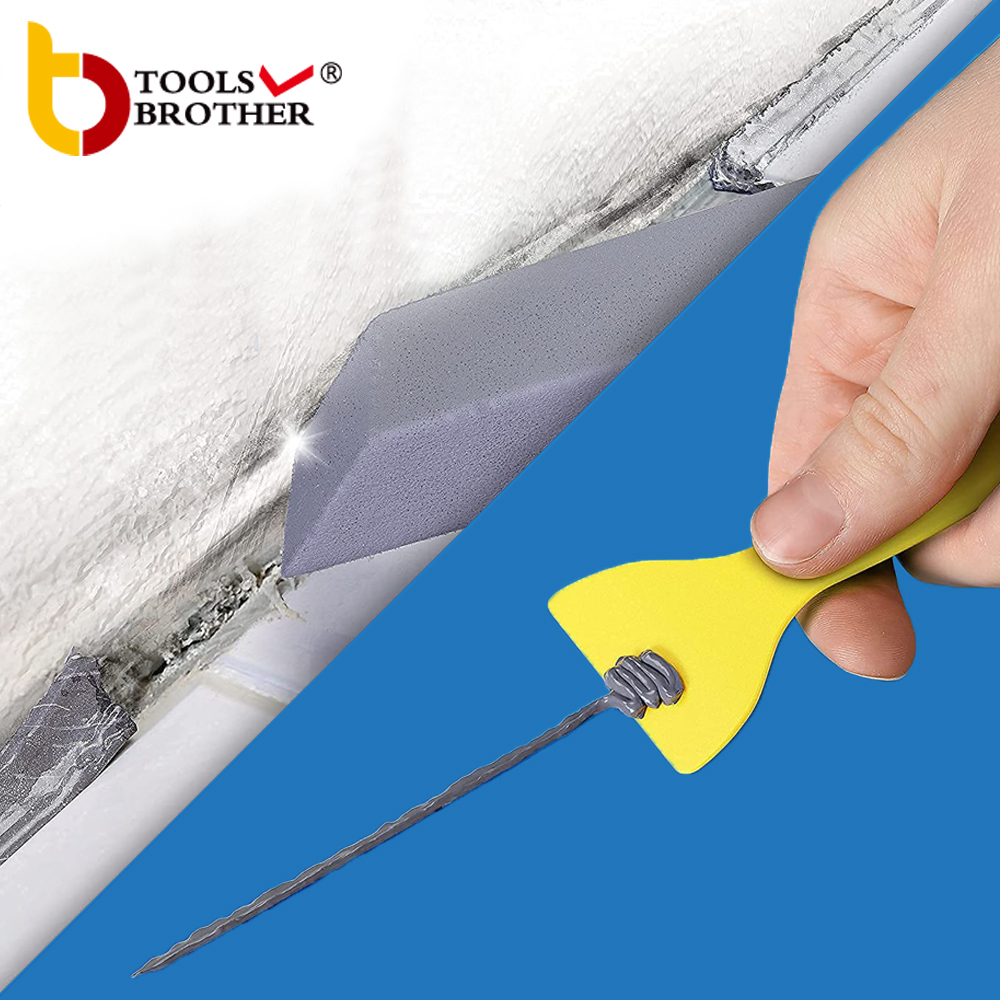 16pcs Professional Sealant Machining Set Including Joint Knife, Joint Smoother, Replacement Blades and Guide