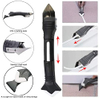 12Pcs Caulking Tools Sealant Finishing Tool Kit Sealant Scraper Reuse and Replace 6 Silicone Pads 1 Roll Masking Tape