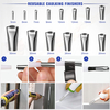 Caulking Tool Caulk Remover/ Scraper Tool kit 3 in 1 Silicone Caulking Finishing Tool kit with Sealant Scraper