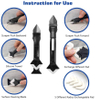 Upgraded Stainless Steelhead Caulk Remover Scraper Tool Kit 13PCS 3 in 1 Silicone Sealant Caulking Tool Kit