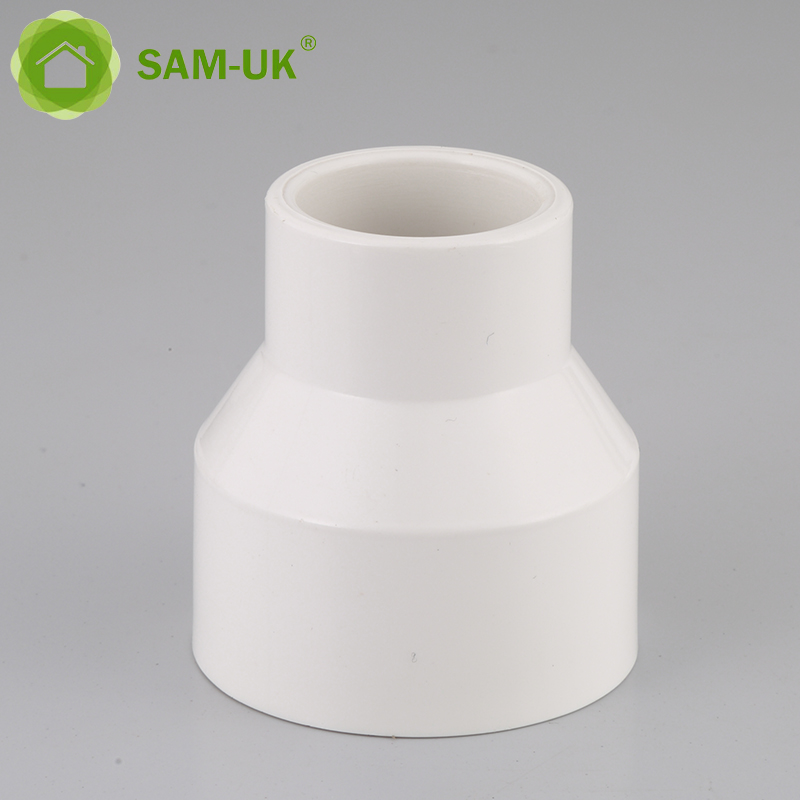 Sam-uk Fábrica al por mayor de plástico de alta calidad pvc tubería accesorios de plomería fabricantes 1 pulgada PVC alcantarillado reducción de acoplamiento