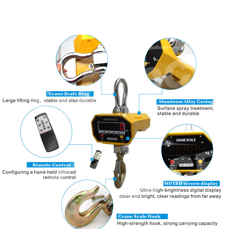 无线起重机秤，耐热LCD显示可定制的OEM支持