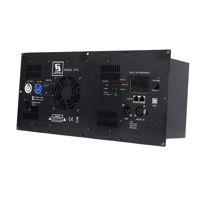DT3 3 Kanal FIR DSP Dante Audioplattenverstärkermodul für das Line -Array -System