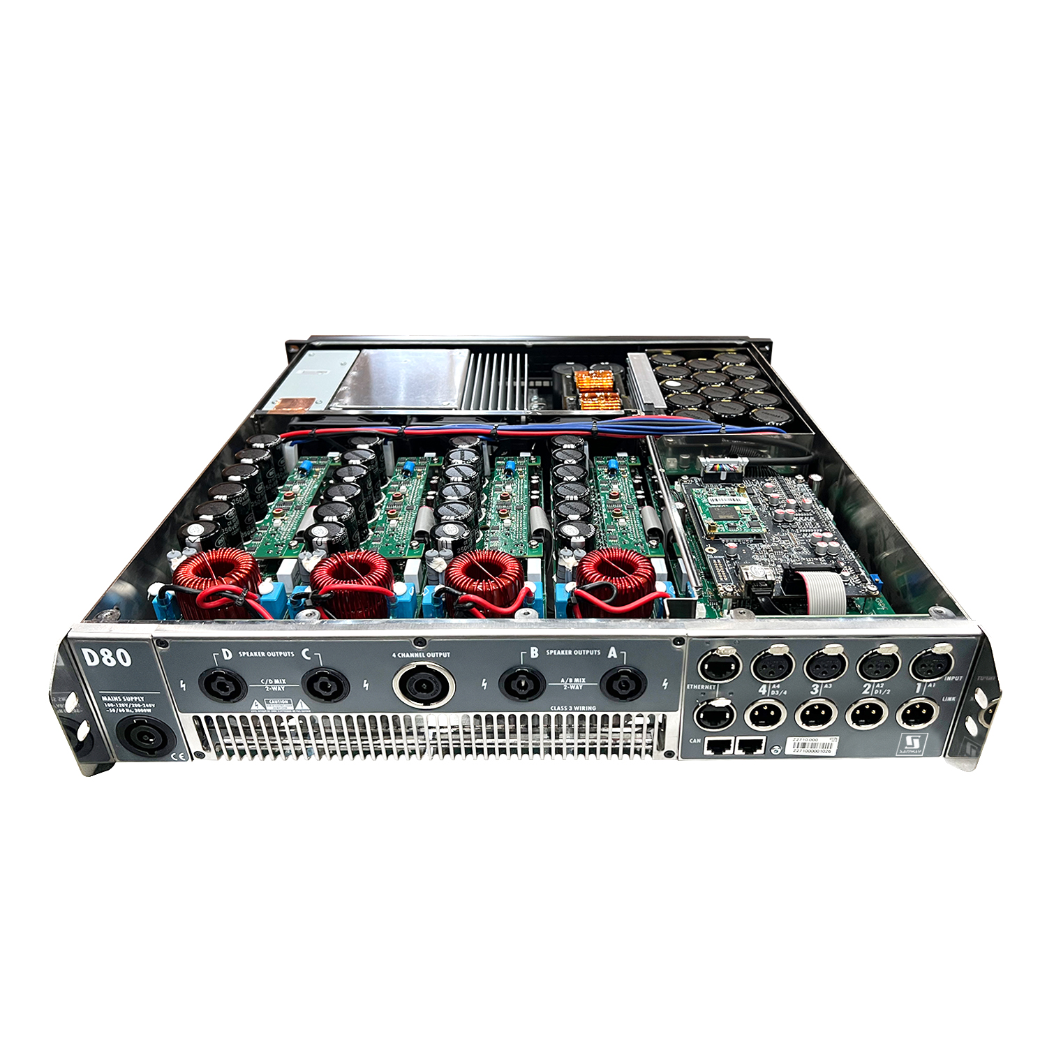 D80 16000W High Power Class DSP 4 Канал усилитель мощности для линейного динамика