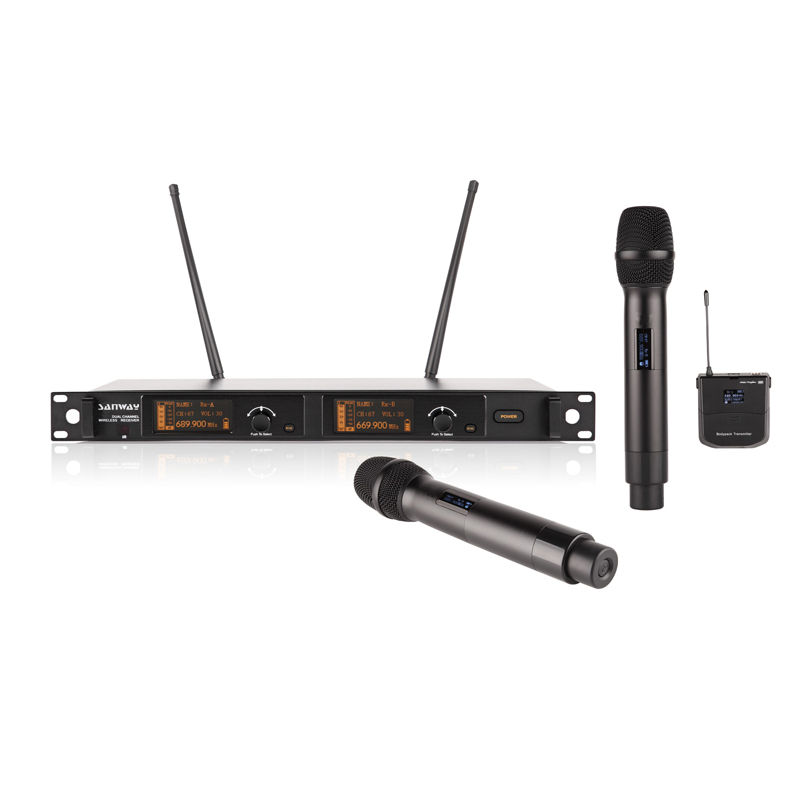 Microphone sans fil double UHF LD9000 (1)