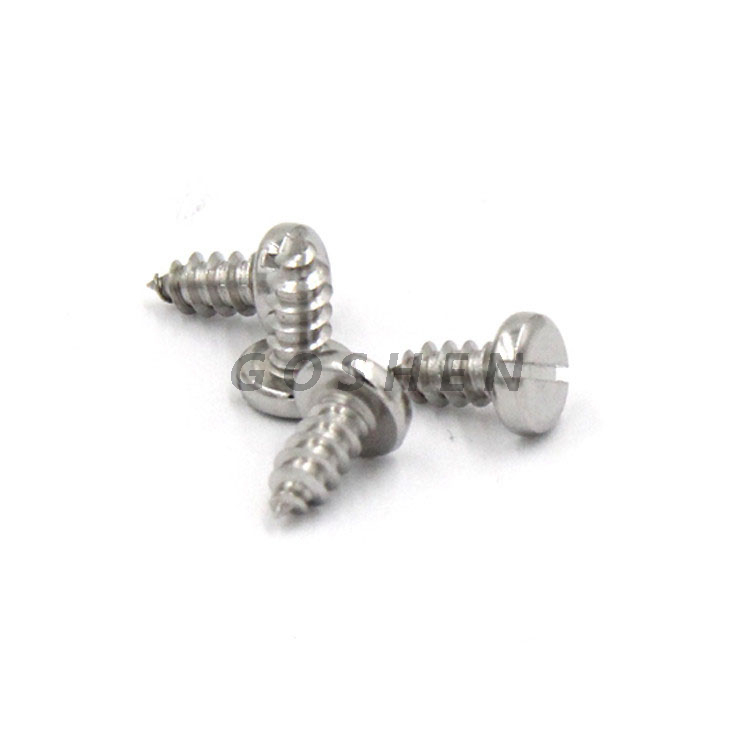 Acero inoxidable 304 316 ST4.2 Tornillos de palanca de cabecera de sartén ranurado 