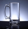 Dishwasher Safe Sturdy Large 26 oz Lead-Free Crystal Glass Beer Mug With Handle 