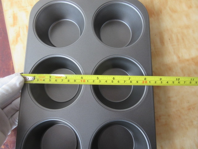 Alloy Steel 6 Jumbo Cup Nonstick Muffin Balking Pan Tray