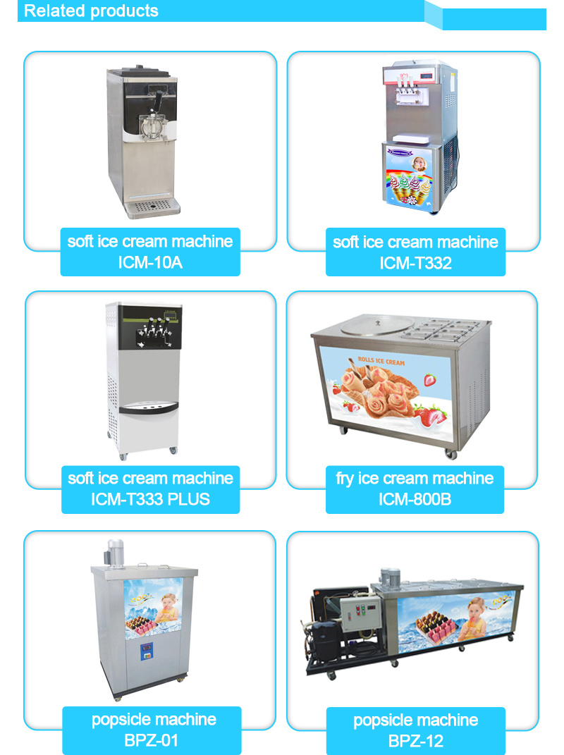 Pre-Cooling Floor Standing Soft Ice Cream Machine with Air Pump