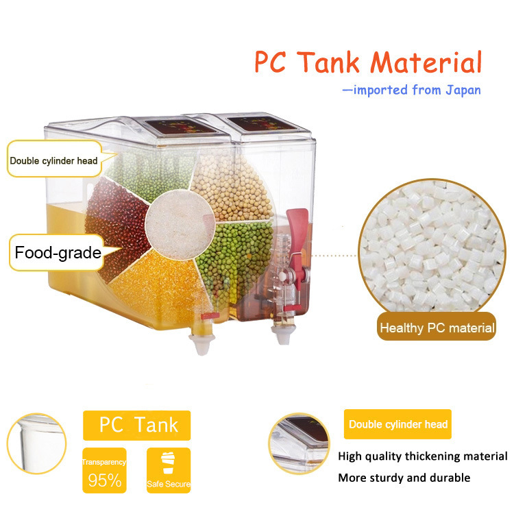 Commerical Machine Juice Dispenser with 2 Tap