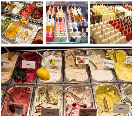 display refrigerator italian ice cream display freezer