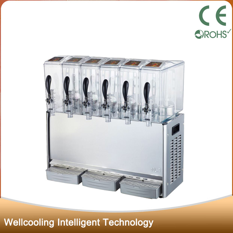 6 Tanks Cold & Heat Refrigerated Fruit Juicer Machine