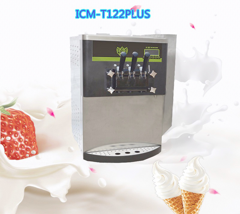 Countertop Table Soft Ice Cream Rainbow Frozen Yogurt Machine