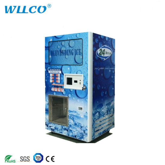 24 Hours Outdoor Self Serve Coin Operated Ice and Water Vending Machine