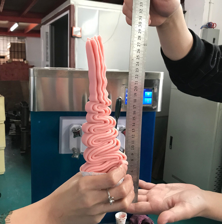 1 Flavor Soft Ice Cream Machine with 150~200 Cups Production