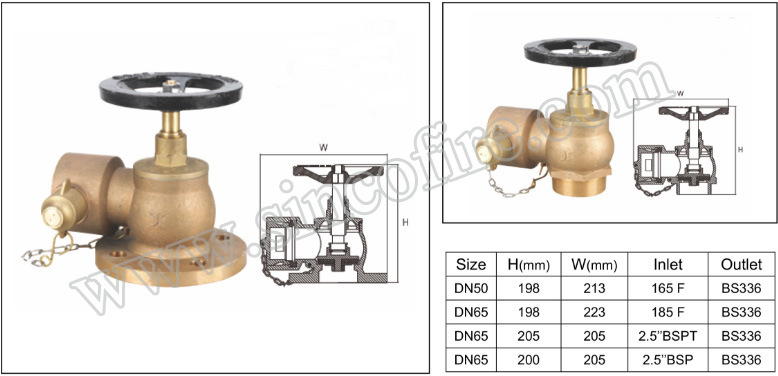 Right Angle Type Fire Hydrant Landing Valve
