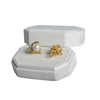 Velvet Jewelry Ring Box Engagement Wedding Box Keepsake Box Bridal Photo Ring Double Slots Octagon