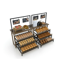 Wooden Bakery Display Shelf