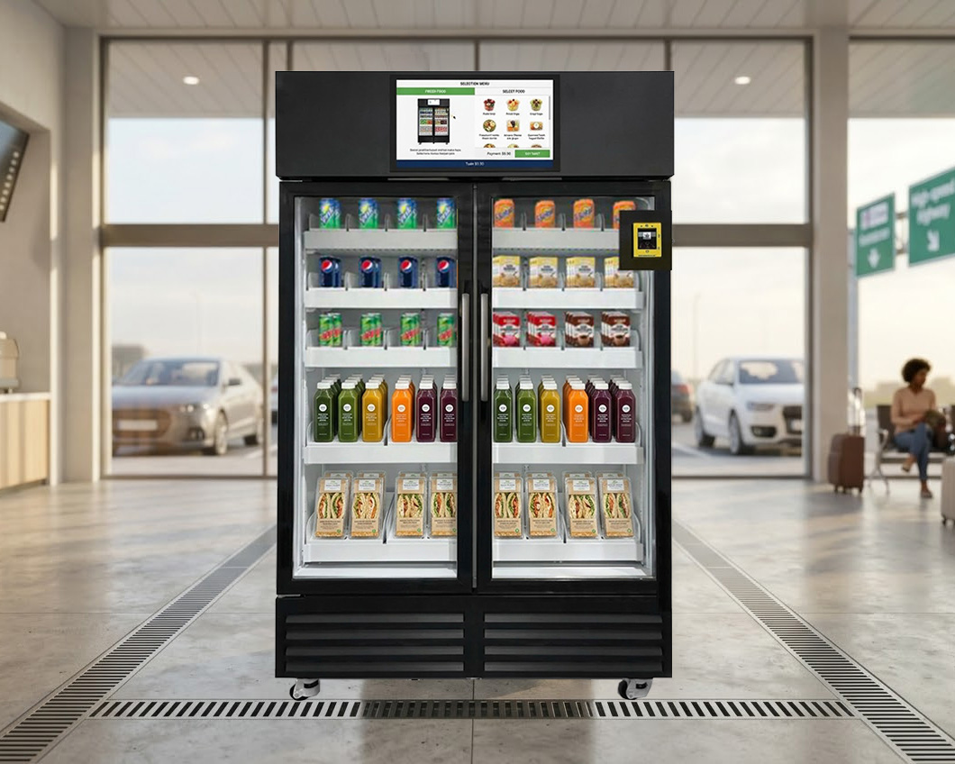 Máquina expendedora de refrigerador inteligente con sensor de peso inteligente conjunto de Nanjing
