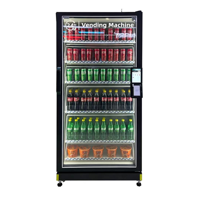 Refrigerador expendedor inteligente por gravedad y reconocimiento visual para bebidas y alimentos frescos SJD-601C-R2IPS-NW 