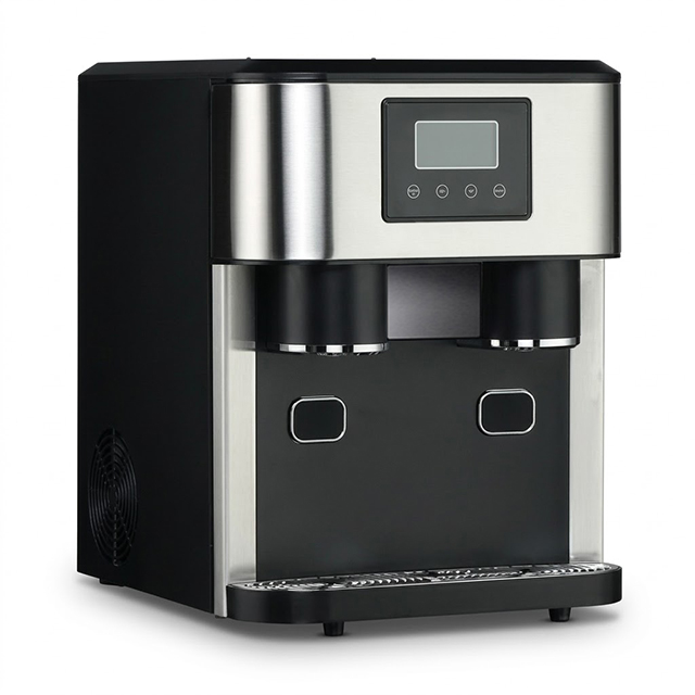 Máquina y dispensador de hielo doméstico KIM15 | Máquina de hielo picado/bala 3 en 1
