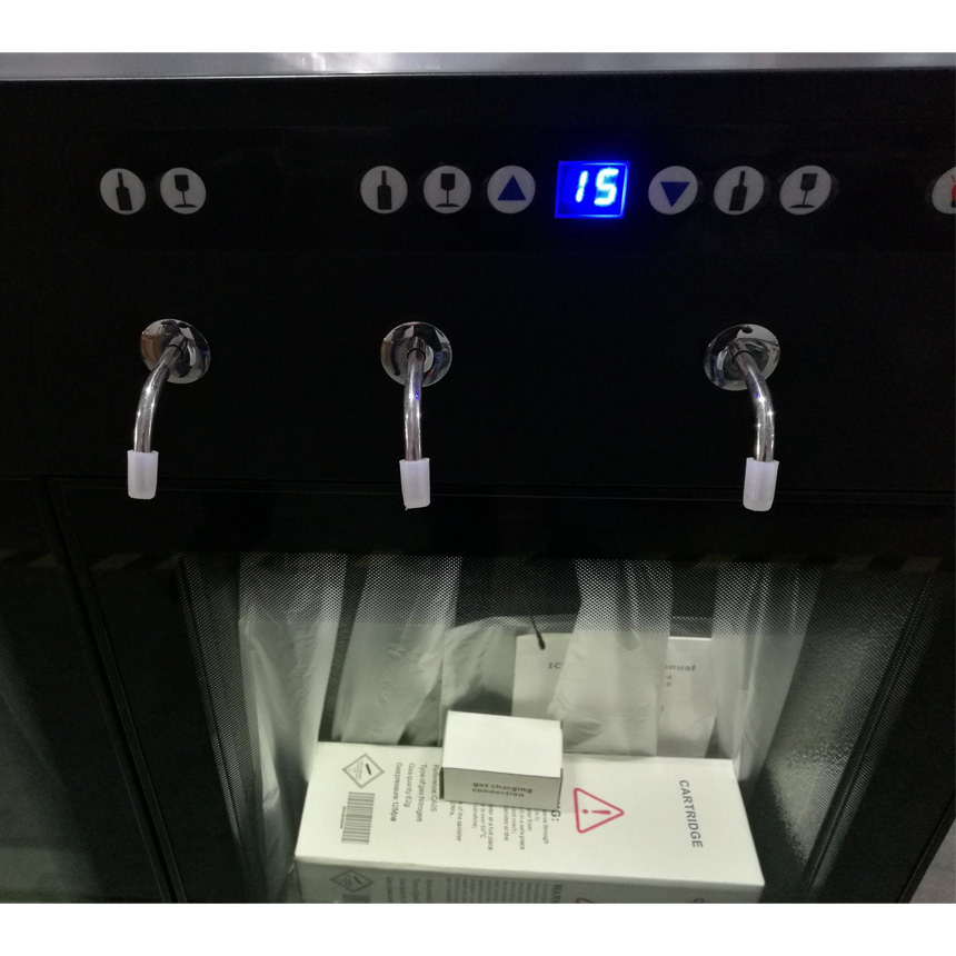 Dispensador de vino SC-4 | Sistema de conservación de vino de argón/nitrógeno para 4 botellas