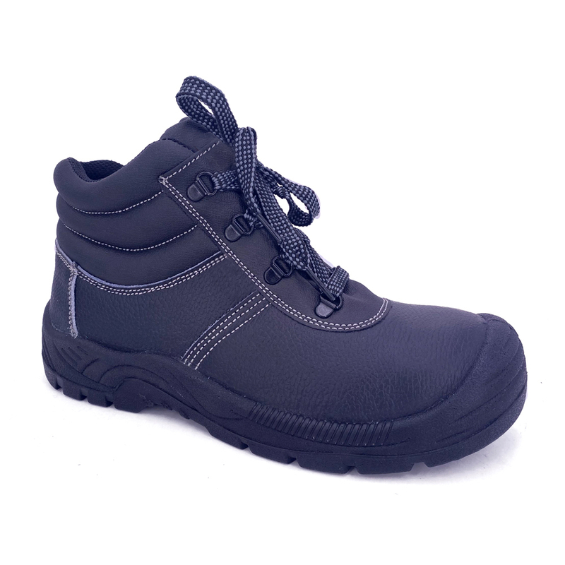 CE S3 steel toe steel plate insert genuine upper leather anti compression China factory supply OEM construction safety shoes