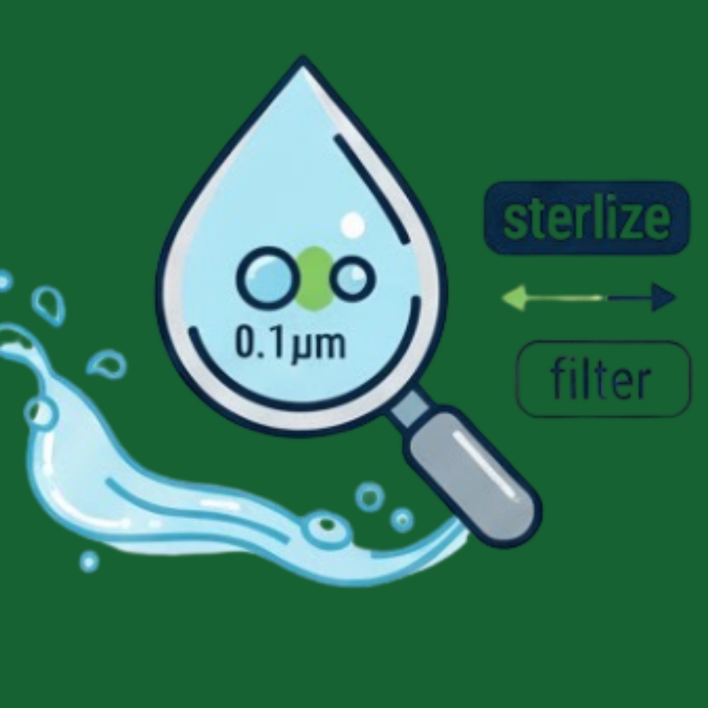 Pleated filters 0.1 100um precision for sterilization particle removal