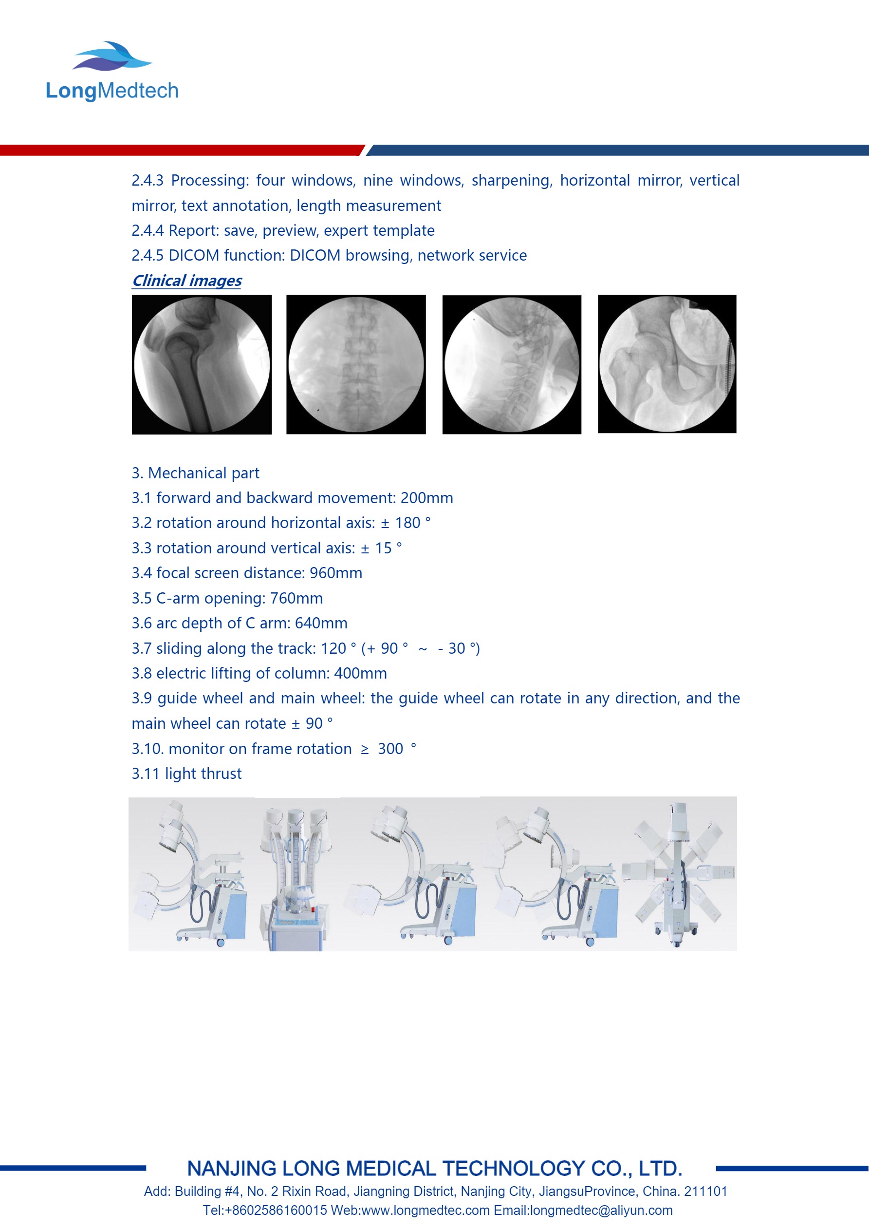 Sistema de brazo en C digital m&oacute;vil de alta frecuencia LXR16A-5