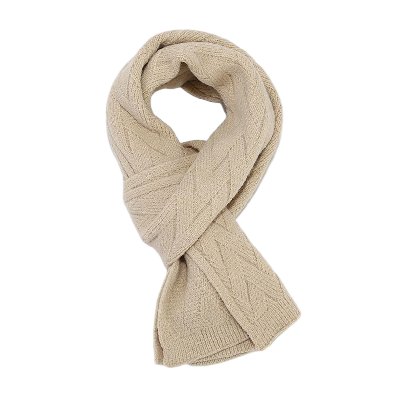 Cream Knit Scarf