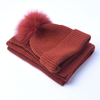 Fur beanie &scarf
