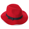 Wide brim wool fedora hat