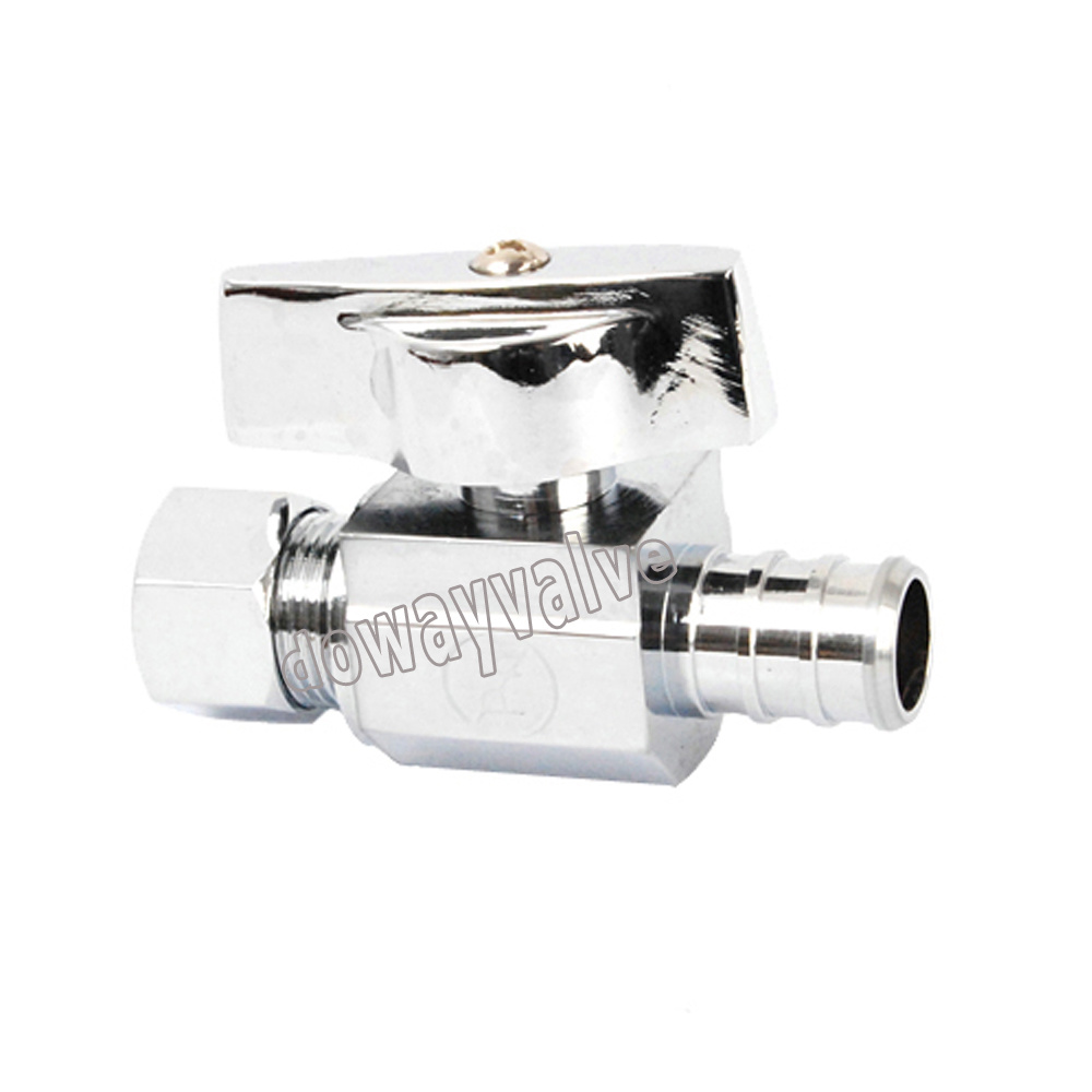 Pex Barb et Od Comp. Vanne d'arr&ecirc;t droite sans plomb