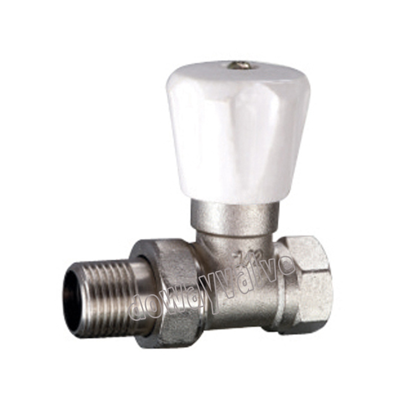 Vannes de radiateur droites en laiton