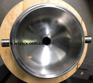 Extractor Parts--Triclamp Jacketed Splatter Platter Jacketed Bowl Reducer