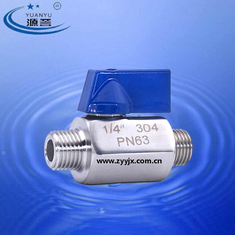 Male Female Instrument Mini Ball Valve Stainless Steel Instrumentation Valve