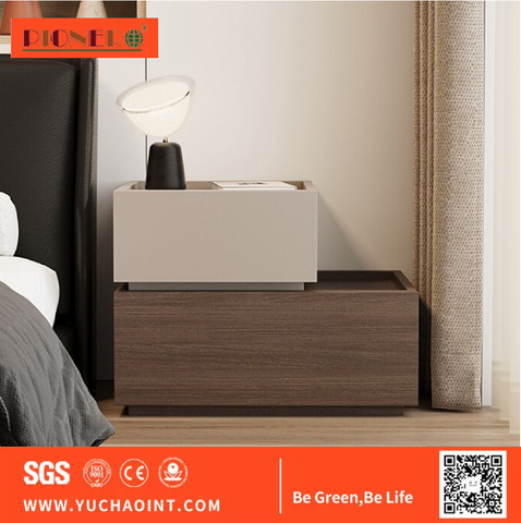Bedside Cabinet Modern Minimalist Bedroom Panel Storage Locker Combination Bedside Cabinet