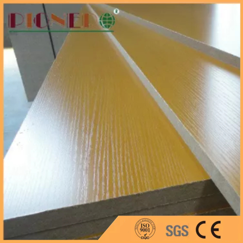 Indoor Usage Fibreboards Type Wood Grain Color MDF Board