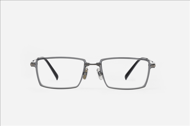 PA2225F Nylon square & titanium temples eyewear glasses frame