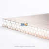 UV resistant honeycomb polycarbonate roofing sheets honeycomb hollow sheets for greenhouse roofing