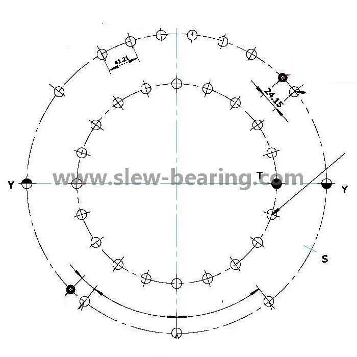Cojinete de placa giratoria de anillo oscilante de alta calidad de gran oferta XZWD para grúa